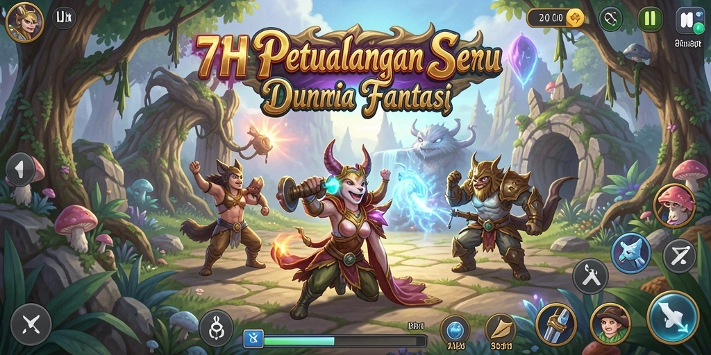 Tampilan gameplay 71H yang mendebarkan di dunia petualangan.