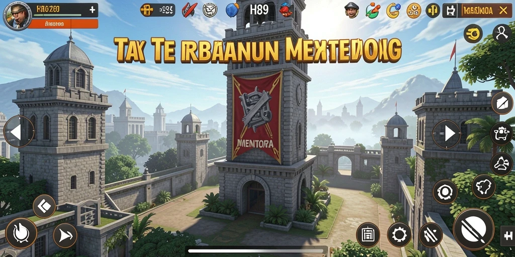 Screenshot H89 menampilkan gameplay intens Tower Defense yang seru.