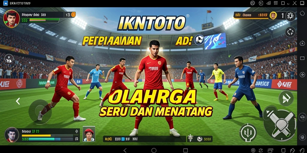 Tampilan gameplay menarik dalam IKNTOTO yang memperlihatkan keseruan olahraga.