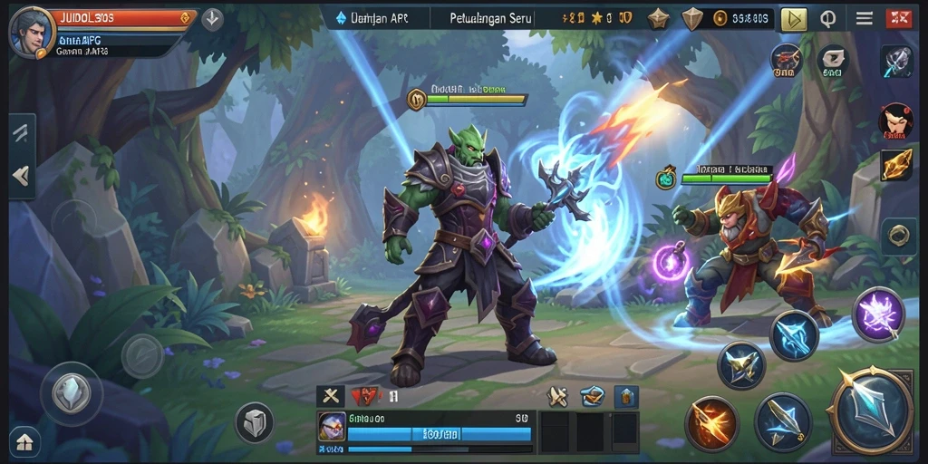 Screenshot <strong>JUDOL303</strong> menunjukkan momen pertarungan yang mendebarkan.