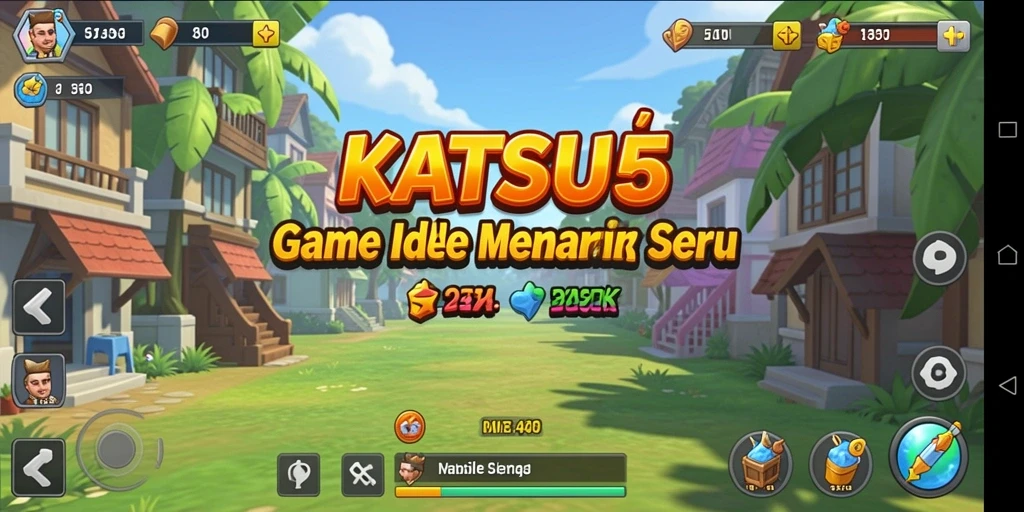 Screenshot KATSU5 menampilkan gameplay Idle yang seru.