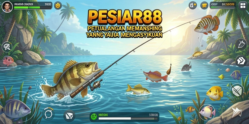 Gameplay memancing yang menarik dan seru di PESIAR88.