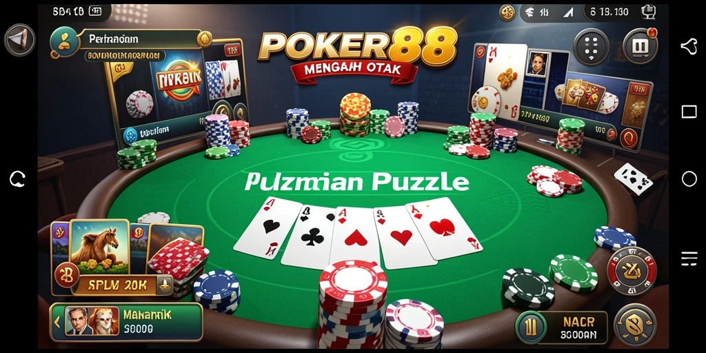 Tampilan gameplay POKER88 yang menantang dan menyenangkan.