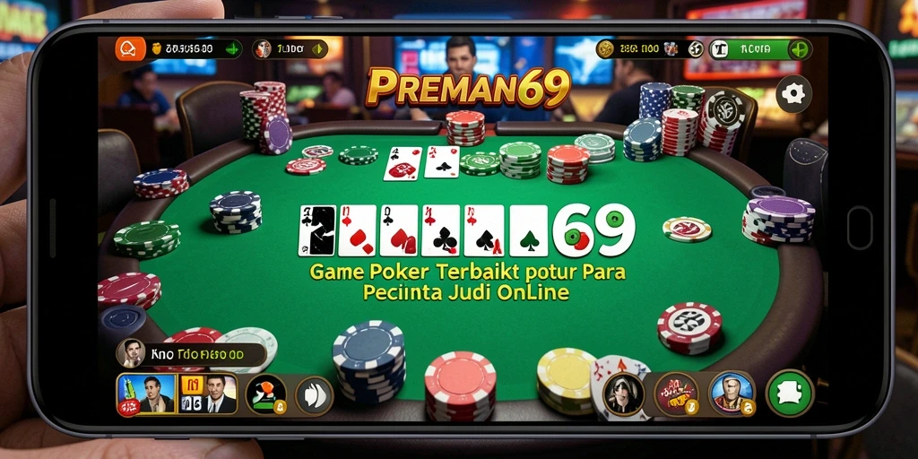 Tampilan gameplay seru di PREMAN69 dengan berbagai meja poker.