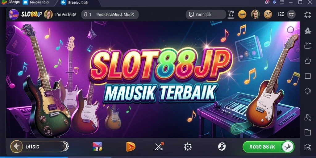 Tampilan screenshot SLOT88JP dengan gameplay musik yang seru.